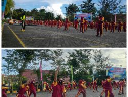 Jaga Kesehatan, Personil Polres Tanjungpinang Senam Aerobik Setiap Jum’at