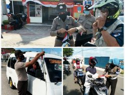 Edukasi Cinta Tanah Air, Polsek SBP Bagikan Bendera Gratis