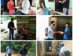 Bagikan Makanan, Sat Intelkam Polres Bintan Datangi Rumah Warga