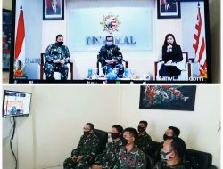 Perwira Lantamal IV Ikuti Webinar FGD “Perairan Pedalaman dan Pengelolaan Pulau-Pulau Terluar Dalam Sishanneg”