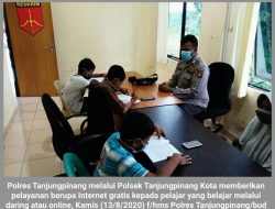 Bantu Pelajar Tak Mampu, Polsek Tanjungpinang Kota Sediakan WiFi Gratis