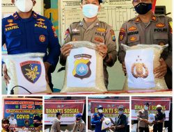 Peduli Covid-19: Satpolairud Gelar Bhakti Sosial di Pelantar