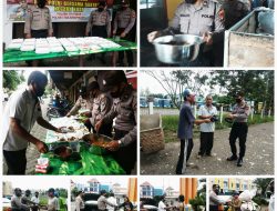 HUT RI: Polsek Tanjungpinang Timur Bagikan Makanan pada Masyarakat