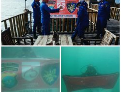 Satpolairud Kibarkan Sang Saka di Bawah Laut