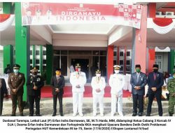 HUT RI: Danlanal Tarempa Ikuti Upacara Detik-detik Proklamasi