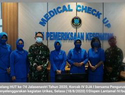 Jelang HUT Jalasenastri ke-74, Korcab IV DJA I Gelar Urikes