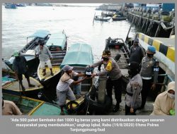 Polri Peduli: Polres Tanjungpinang Bagikan 500 Sembako dan 1 Ton Beras