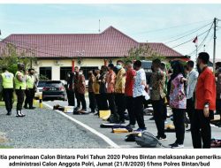 Panitia Calon Bintara Polres Bintan, Periksa Administrasi Peserta