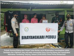 Peduli Covid-19: 2 Polsek dan Bhayangkari Bintan Gelar Bhakti Sosial