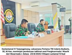 Danlantamal IV Pimpin Pembacaan Taklimat Awal Wasrik dari Itkoarmada