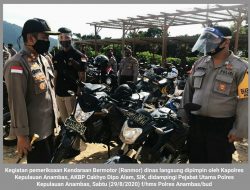 Jelang Pilkada, Kapolres Anambas Periksa Ranmor Dinas