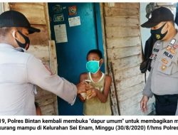 Peduli Covid-19: Polres Bintan Kembali Buka “Dapur Umum”