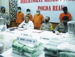 POLDA Riau Gagalkan 43 Kg Sabu Dan 21.704 Butir Ektasi