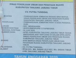 Pembangunan Jembatan Parit 8 Diduga Kangkangi UU KIP