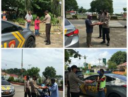 Operasi Aman Nusa II: Polres Tanjungpinang Bagikan Makanan pada Masyarakat Terdampak Covid-19