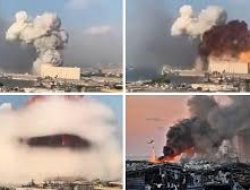 Ledakan Dahsyat Lebanon, Warga Berduka, Lebanon Menjerit Histeris