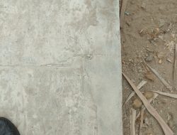 Habiskan Dana Desa Ratusan Juta, Diduga Rabat Beton Desa Lagan Tengah Asal Jadi