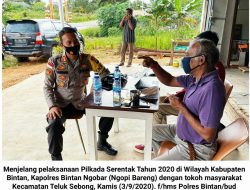 Jelang Pilkada Kapolres Bintan “Ngobar” dengan Tokoh Masyarakat Teluk Sebong