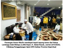 Sebelum ke KPU, Ketua LAM Tepuk Tepung Tawar Ansar-Marlin