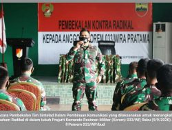 Tangkal Paham Radikal di Tubuh Prajurit Korem 033/WP, Tim Sintelad Berikan Pembekalan
