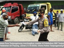 Cegah Covid-19, KKP Sri Bintan Pura Bagikan 500 Masker