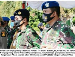 Danlantamal IV Hadiri Apel Gelar Pasukan PAM Pilkada