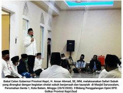 Sampaikan Tausiyah di Masjid Darussalam, Ansar Ajak Jamaah Jaga Nikmat Allah