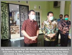 Pjs Gubernur Kepri, Kunjungi Ansar Ahmad