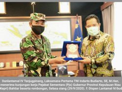 Danlantamal IV Terima Kunjungan Pjs Gubernur Kepri
