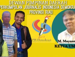 Pengurus DPD PJI-Demokrasi Propinsi Riau Resmi Terbentuk dan di SK-Kan
