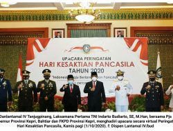 Danlantamal IV Hadiri Upacara Hari Kesaktian Pancasila Secara Virtual