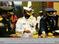 Danlantamal IV bersama Forkopimda Hadiri Upacara HUT TNI ke-75 Secara Virtual
