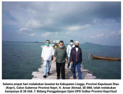 4 Hari Berkunjung di Lingga, Ansar: Infrastruktur seperti Jalan dan Jembatan Harus Serius Diperjuangkan