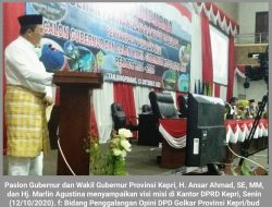 Ansar Ahmad: Ekonomi Kepri Harus Pulih dan Rakyatnya Harus Makmur