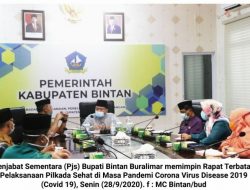 Hari Pertama Bertugas, Pjs Bupati Bintan Pimpin Rapat Pilkada Sehat