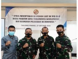 Kadiskum bersama Pabanren Sops dan Kasubdis Banhatkum Lantamal IV Hadiri Sosialisasi Hukum Bakamla RI