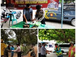 Polsek Tanjungpinang Timur kembali Bagikan Makanan Siap Saji pada Masyarakat