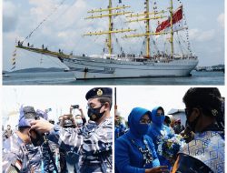 Danlantamal IV dan Ketua Korcab IV DJA I Sambut Kedatangan KRI Bima Suci-945