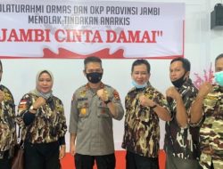 GM FKPPI Jambi Hadiri Silaturahmi Ormas dan OKP Bersama Polda dengan Tema Jambi Cinta Damai