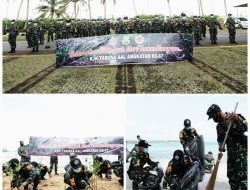 Taruna dan Taruni AAL angkatan LXVII Bersih-bersih Pantai dan Tanam Mangrove di Kawasan Wisata Lagoi