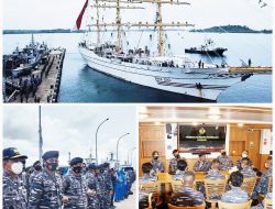 Danlantamal IV bersama Ketua Korcab IV DJA I Melepas KRI Bima Suci-945 Menuju Natuna