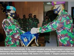 Mantan Kabag Laut Pusat Olah Yuda Mabes TNI jabat Kadisminpers Lantamal IV