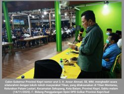 Ansar Ahmad Optimis Dalam 3 Tahun, Pertumbuhan Ekonomi Kepri Lampaui Nasional