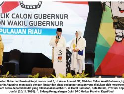 Paslon Ansar-Marlin Sigap dan Lancar Jawab Pertanyaan Moderator