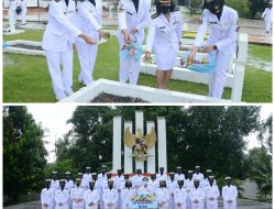 HUT Kowal ke-58, Aspers Danlantamal IV Pimpin Upacara Ziarah di TMP Pusara Bhakti