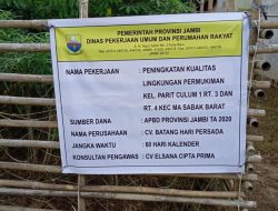 CV Batang Hari Persada Kangkangi UU KIP No 14 Tahun 2008, Juga Diduga Tidak Mementingkan Spesifikasi Mutu