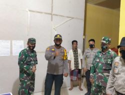 PAM terpadu TNI Polri dalam pengawasan kotak suara dalam Kecamatan kumpeh