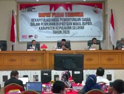 KPU Selayar  Antarkan Pilkada Ke Tahapan Rekapitulasi Pemungutan Suara