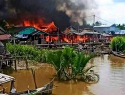 Sijago Merah Mengamuk, Hanguskan 6 Rumah Milik Warga Sungai Ayam