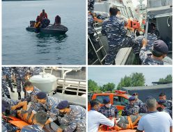 Satrol Lantamal IV Gelar Latihan Pencarian dan Penyelamatan (SAR) di Laut